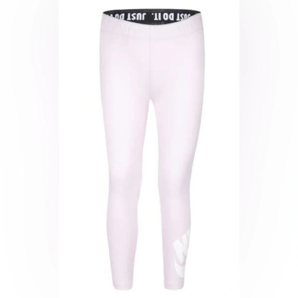 Nike Girls’ Sz‎ 5 Lt Pink Leg-A-See Logo Leggings
